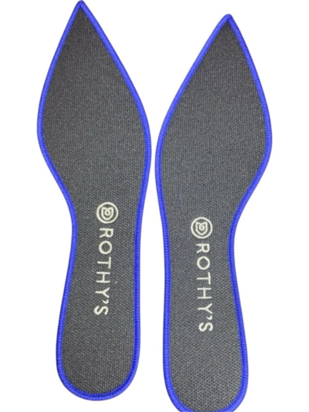 Rothy's The Point Insoles Black with Royal Blue Trim NEW in Package Size 9 - Picture 2 of 4